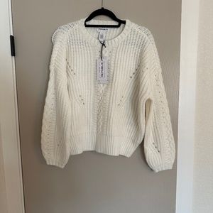 For the Republic Chunky Knit Sweater NWT